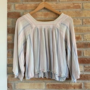 Gap pastel linen blouse